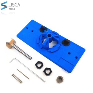 LISCA Concealed 35MM Cup Style Hinge Jig Boring Hole Drill Guide + Forstner Bit